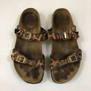 Birkenstock Birki’s Sandals Cheetah Print Straps